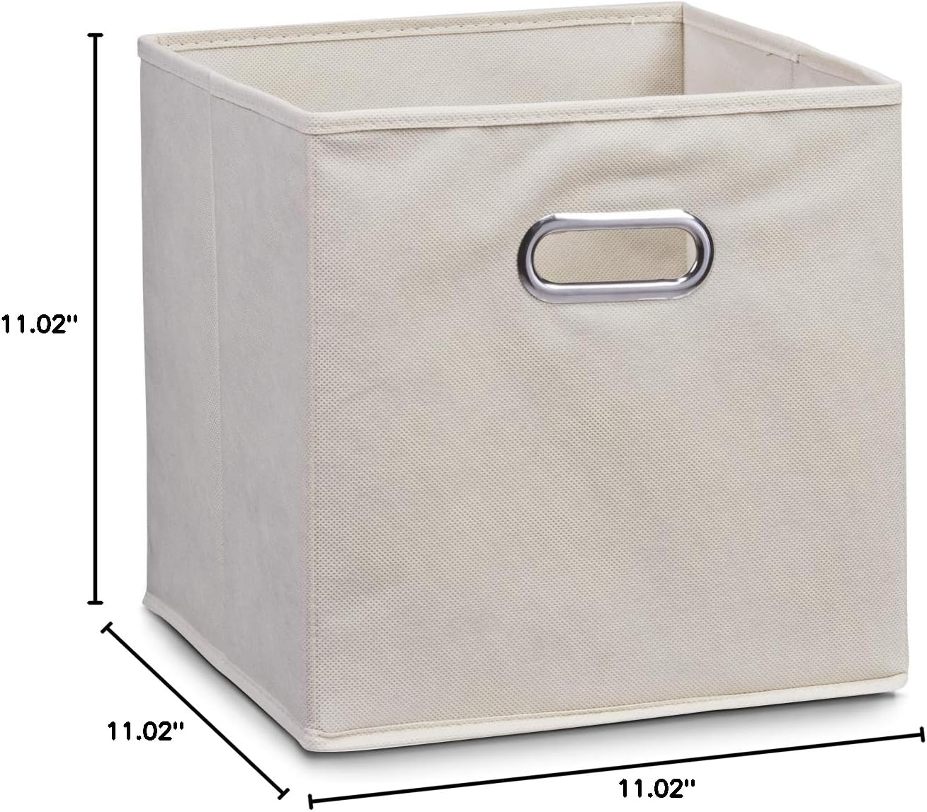 Zeller 14131 Storage Box Non-Woven Material L 28 x W 28 x H 28 cm Beige
