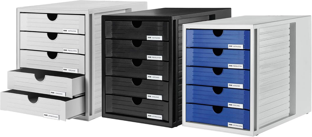 HAN 1450-14, SYSTEMBOX drawer set. Innovative, attractive design with 5 close...