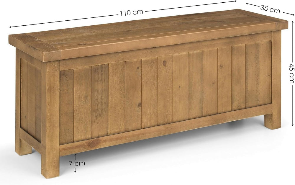 Julian Bowen Aspen Storage Bench, One Size, Natural