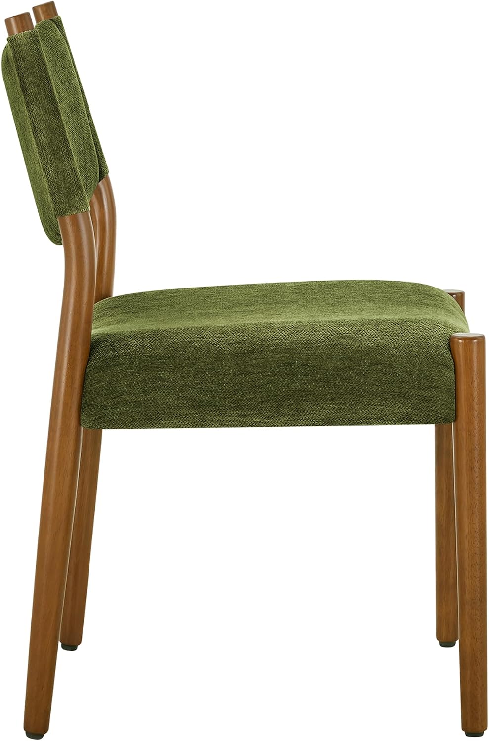 KISLOT Dining Chairs Set of 2, Ergonomic Upholstered Wood Chairs, Green | Mid...