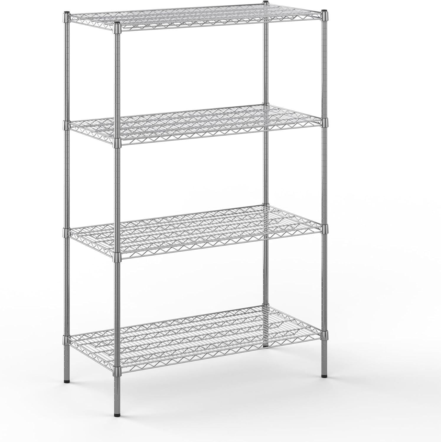 21" Deep x 42" Wide x 64" Height Wire Shelving Kit | 4-Tier | NSF Commercial Storage Rack Unit