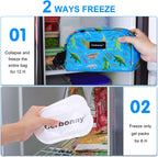 Blue Planet Dinosaur Freezable Cooler Bag - Mini Insulated Lunch Bag for Kids/Adults, Fit for Yogurt, Suit for 3+