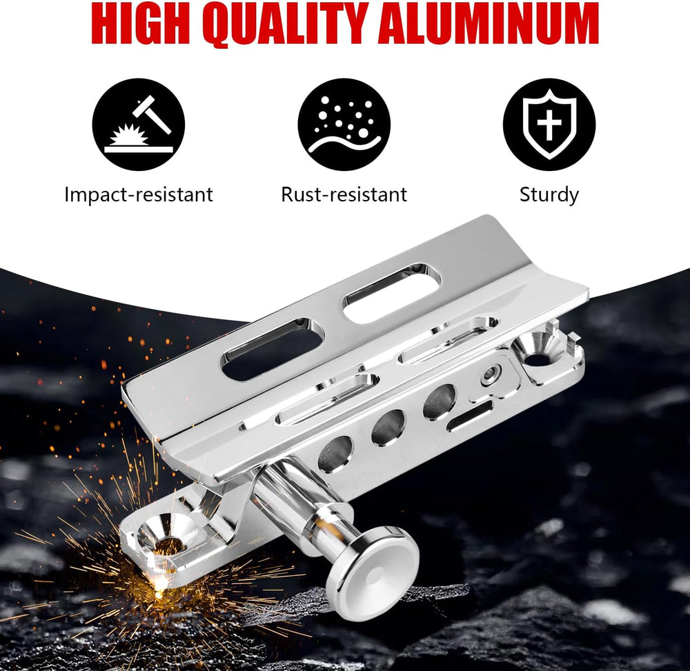Chrome Quick Release Roll Bar Fire Extinguisher Mount Compatible with for Jee...