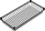 6 Shelves Storage Shelf Wire Closet Bathroom Organizers Metal Pantry Kitchen Garage Shelving Unit Laundry Room Organization Home Rack Net Basket Black with Wheels 30" Dx14 Wx65 H