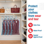 Spacesaver Hanging Vacuum Storage Bags (Pack of 4) - Vacuum Sealer Bags, Closet Organizer, Sealed Storage, Space Bag - Blanket, Bedding, Garment, Clothing, Dress, Suit, Long Coat, Jacket