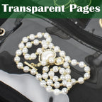 Travel Jewelry Organizer Case,Jewelry Bags for Traveling, Jewelry Binder with 24 Pcs Clear Zipper Velvet Pouches (Inner Pages, 3 PCS)