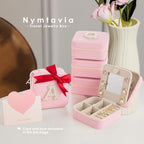 Birthday Gifts For Women, Initial Jewelry Box, Travel Jewelry Case, Gifts for Wife Girlfriend, Small Travel Jewelry Organizer, Gift for Girls, Graduation Gifts for Her, Bridesmaid Gifts