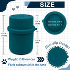 Original Canned Dog Food Storage Container | Silicone Can Cover Pet Food Sealer | BPA Free, Airtight, Dishwasher & Freezer Safe (2 Pcs Dark Blue)