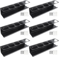 RealPlus Aerosol Spray Can Holder Rack Organizer 5 Cans Spray Bottle Holder Heavy-Duty Steel Wall Mounted for Garage and Workspace, Pack of 6