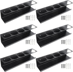RealPlus Aerosol Spray Can Holder Rack Organizer 5 Cans Spray Bottle Holder Heavy-Duty Steel Wall Mounted for Garage and Workspace, Pack of 6
