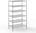 24" Deep x 42" Wide x 74" Height Wire Shelving Kit | 6-Tier | NSF Commercial Storage Rack Unit