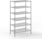 24" Deep x 42" Wide x 74" Height Wire Shelving Kit | 6-Tier | NSF Commercial Storage Rack Unit