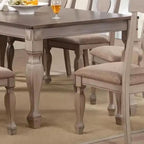Kings Brand Furniture Charisma 9-Piece Dining Room Set – 2-Tone Brown Solid Wood Extendable Table with 18" Butterfly Leaf and 8 Upholstered Chairs, Traditional Dining Furniture