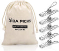 40 Pack Wire Clothes Pins Heavy Duty Outdoor, Stainless Steel ClothesPins for Hanging Clothes, Metal Clothes Pegs, Clothing Clips, Laundry Pins 1.8mm Diameter 6cm Long