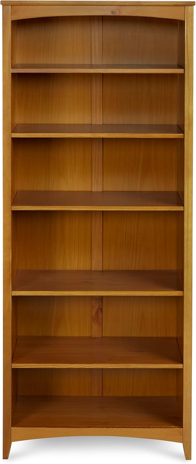 Camaflexi Shaker Style 6 Shelf Bookcase / Solid Wood / 72 inch Tall / Adjusta...