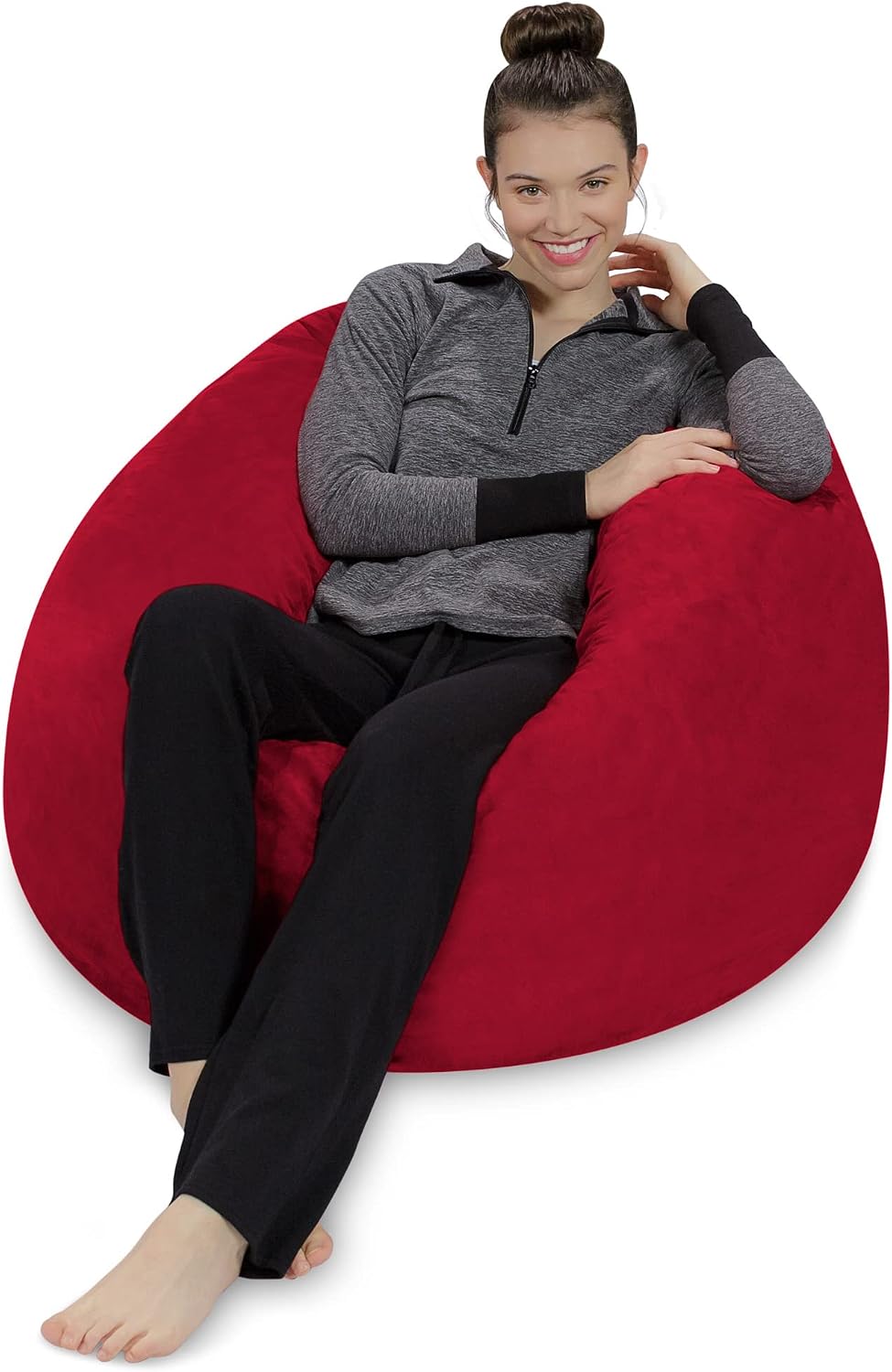 Sofa Sack Bean Bag Chair - Plush, Ultra Soft - Memory Foam Bean Bag Chair wit...