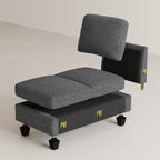 Belffin Modular Sectional Sleeper Sofa Bed with Extendable Length Deep Seat Cloud Couch for Living Room. Dark Grey