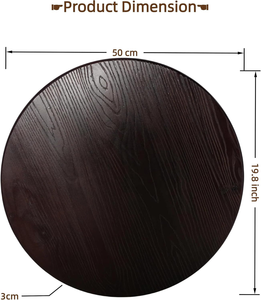 Round Wooden Table Top 19.8inch DIY for Coffee Table Dinner Table Pub Table S...