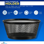 1InTheOffice Mesh Paper Clip Holder for Desk, Paperclip Holder, 2 Pack