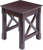 Winsome Xola Nesting Tables, Cappuccino | Small Square Coffee or End Table Set for Bedroom, Living Room, Den, Elegant Furniture for Any Home Decor