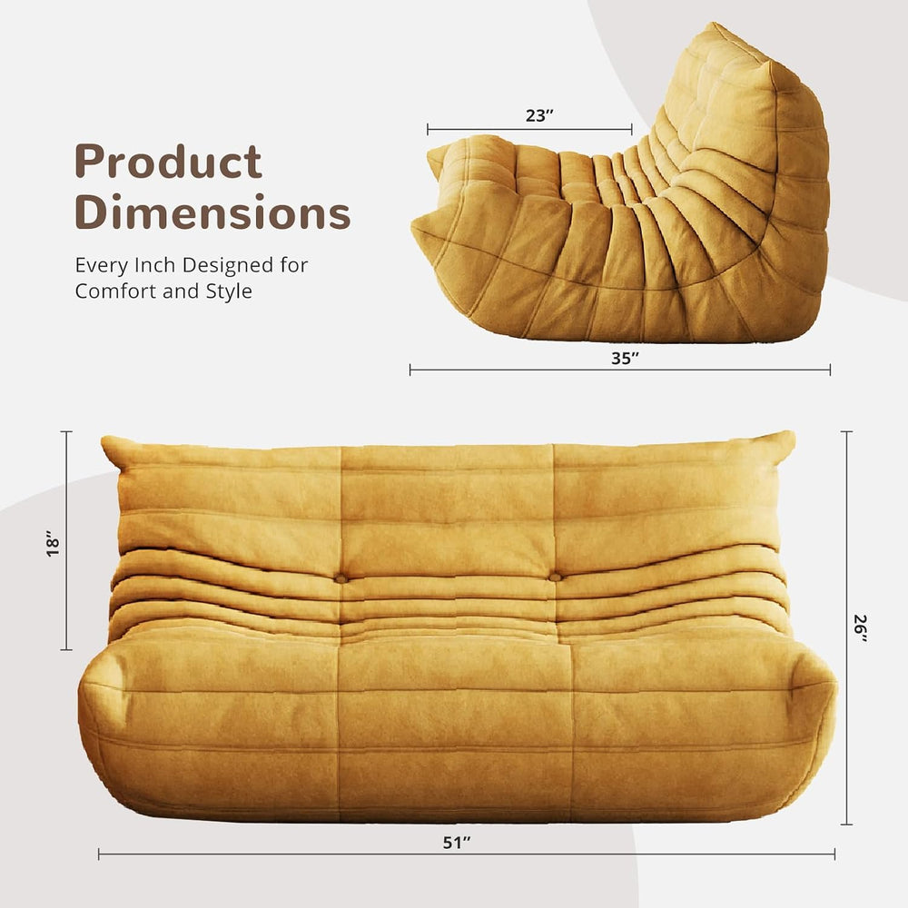 Bean Bag Chair - Corner Sofa, Fireside Chair Bean Bag Sofa Large Bean Bag Cha...