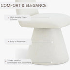 Swivel Dining Chairs Set of 1, Modern Upholstered Dining Chair Mid Century Kitchen Chairs with High Back, 360 Degree Rotating Vanity Chair for Dining Room, Bedroom, Farmhouse, Beige