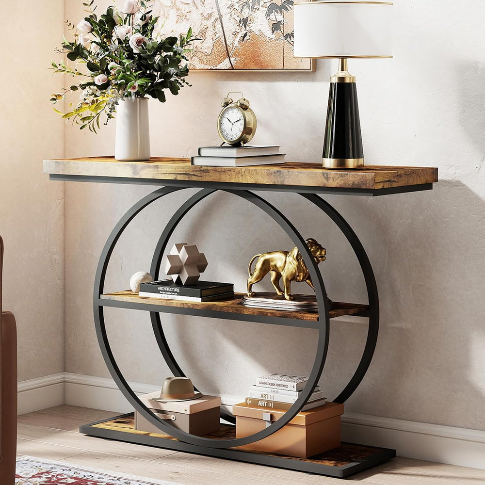 Arbuxzuy 41.3 Entryway Table Wood Console Table Sofa Table for Living Room | ...