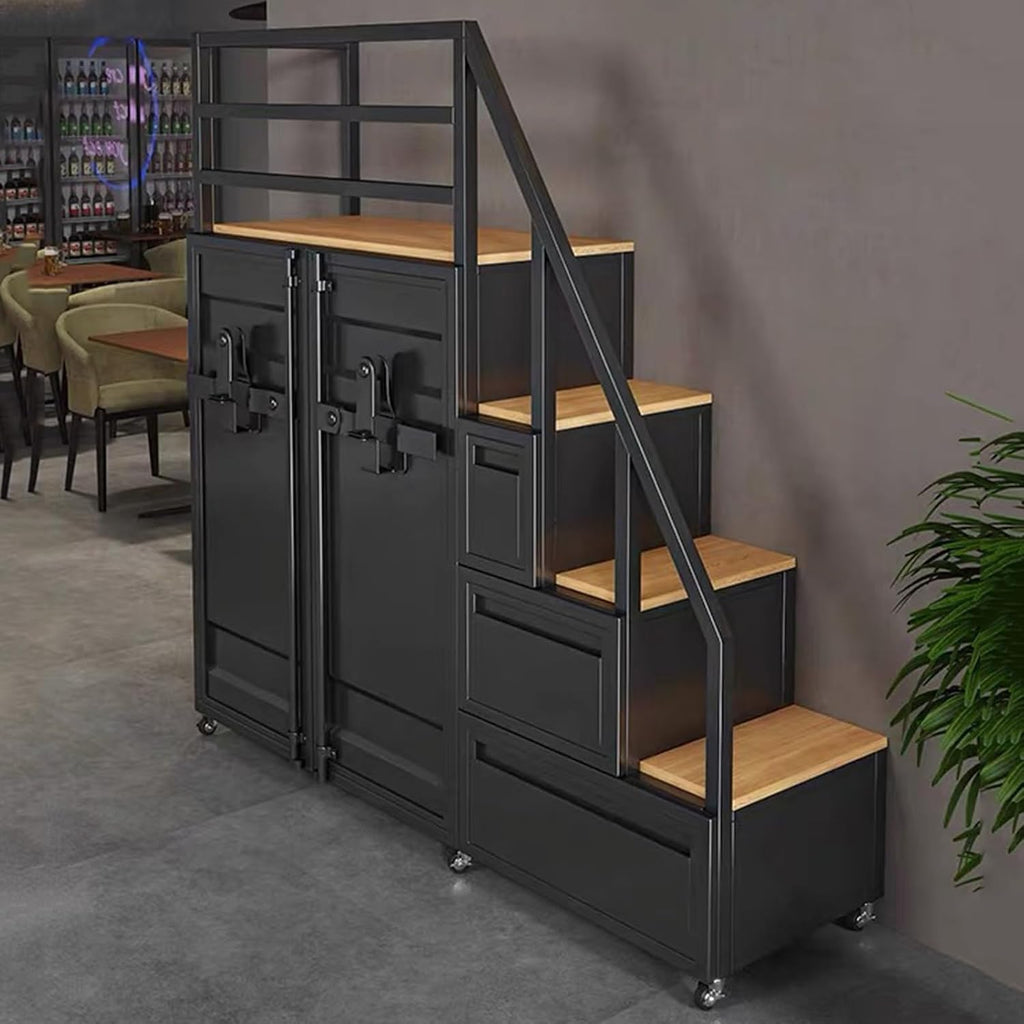 Bookshelf Room Divider, Ladder Cube Storage Bookcase Cubical Shelves | Wooden L-Shaped, Storage Organizer Bookshelf Room Divider Reversible Organizer For Home & Office(White)
