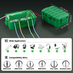 QUOBAS Extra Large Outdoor Electrical Box Waterproof, IP54 Weatherproof Extension Cord Cover, Outdoor Plug Cover Protect Outlet, Plug, Power Strip, Tools, Holiday Light, Green