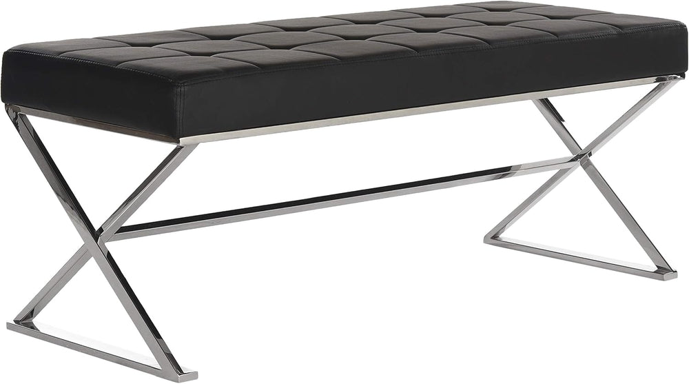 Safavieh Home Collection Micha Modern Glam Cream Bench