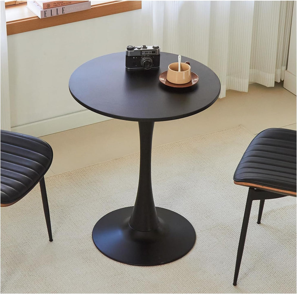 Round Dining Table, 24" Circle Tulip Table with Thickened Tabletop &...
