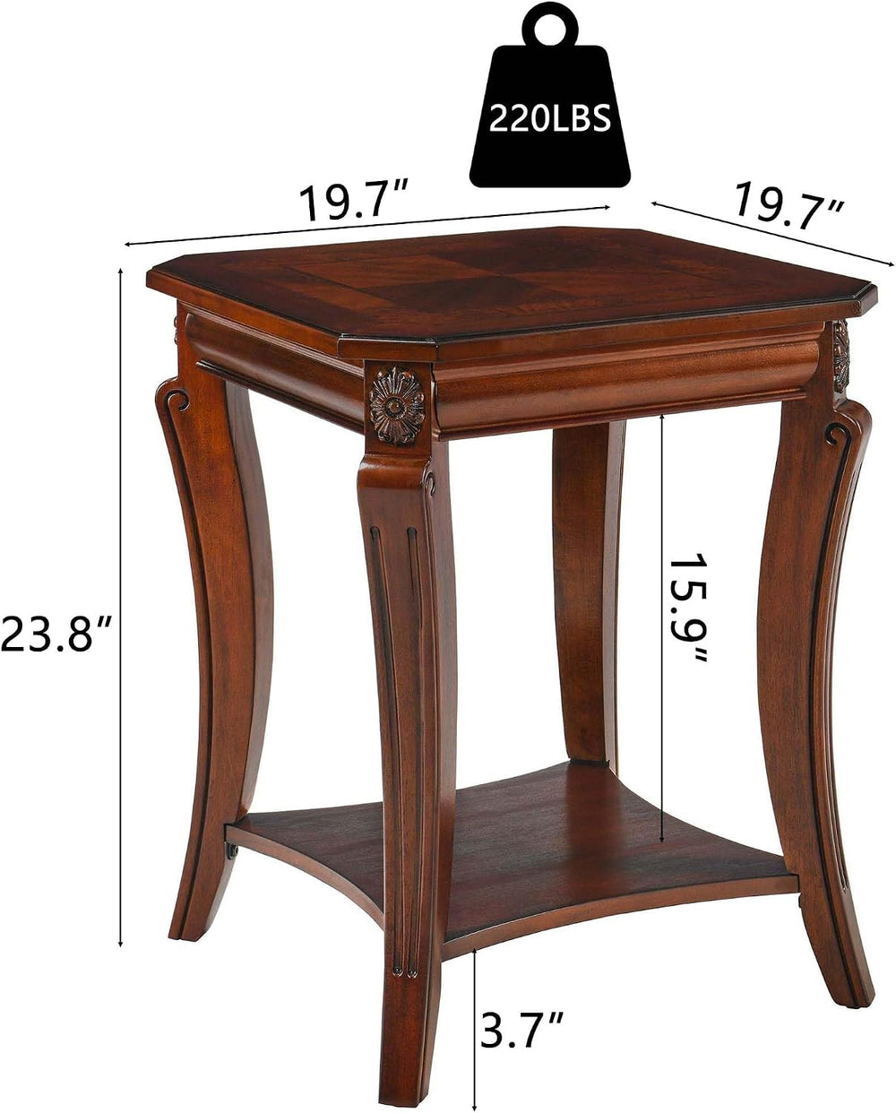 Living Room Tables Set of 3- One Coffee Table and Two End Tables with Storage...