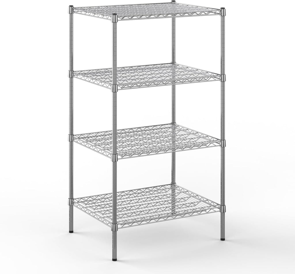 24" Deep x 30" Wide x 54" Height Wire Shelving Kit | 4-Tier | NSF Commercial Storage Rack Unit