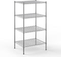 24" Deep x 30" Wide x 54" Height Wire Shelving Kit | 4-Tier | NSF Commercial Storage Rack Unit