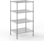 24" Deep x 30" Wide x 54" Height Wire Shelving Kit | 4-Tier | NSF Commercial Storage Rack Unit