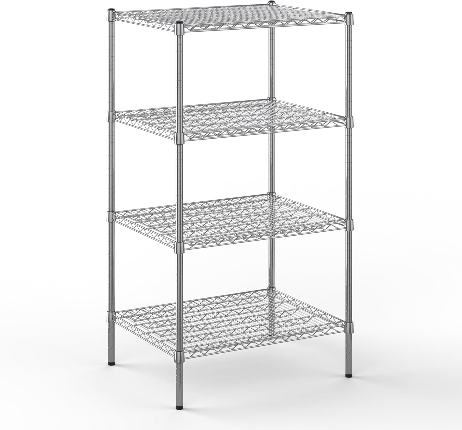 24" Deep x 30" Wide x 54" Height Wire Shelving Kit | 4-Tier | NSF Commercial Storage Rack Unit