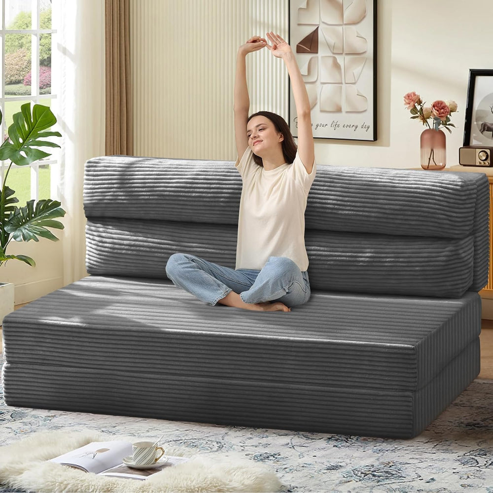 JUIKURY Folding Sofa Bed, Convertible Sleeper Chair with Pilow Foldable Matre...