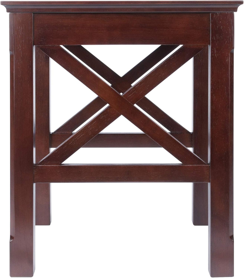 Winsome Xola Nesting Tables, Cappuccino | Small Square Coffee or End Table Set for Bedroom, Living Room, Den, Elegant Furniture for Any Home Decor