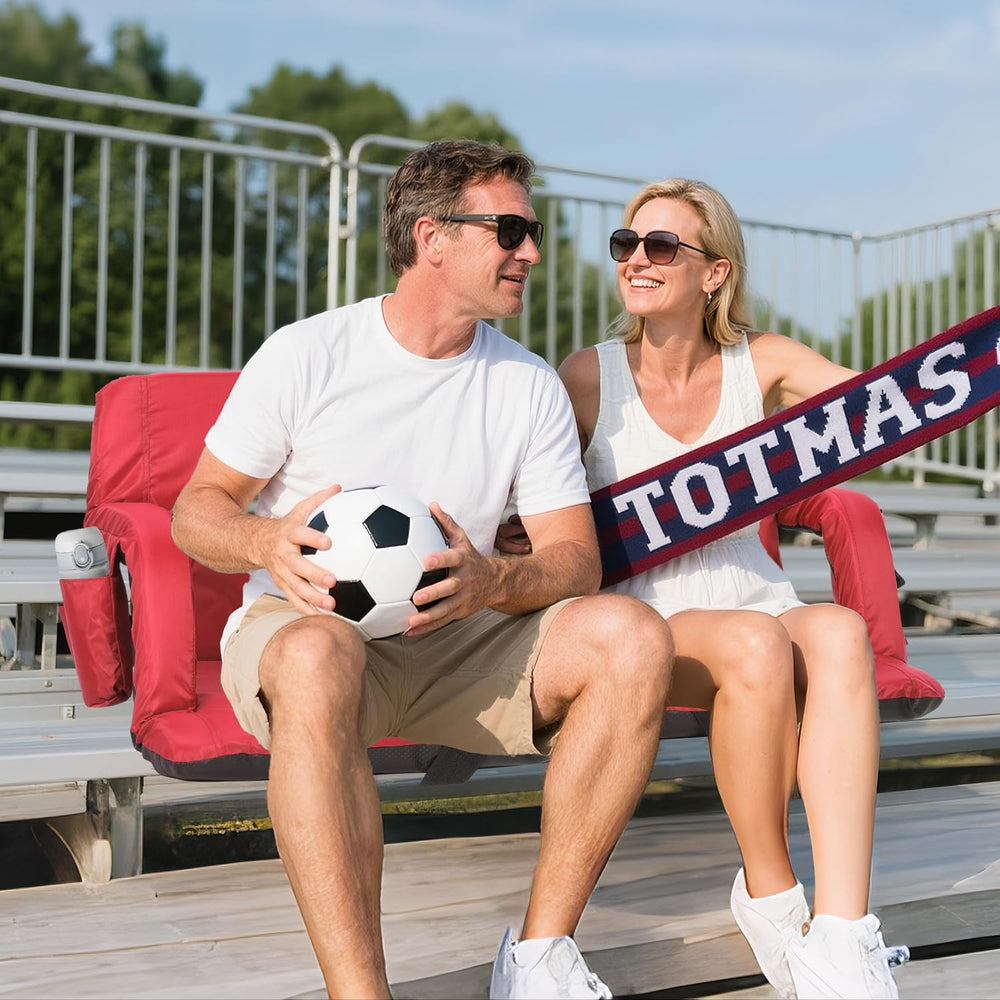 Sportneer Stadium Seats with Back Support: 2.5'' Thick Comfy Cushion ...