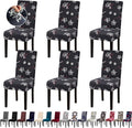 Chair Covers, Stretch Kitchen Dining Room Chair Covers Set of 6, Removable Washable Dining Chair Slipcovers for Home, Hotel, Banquet