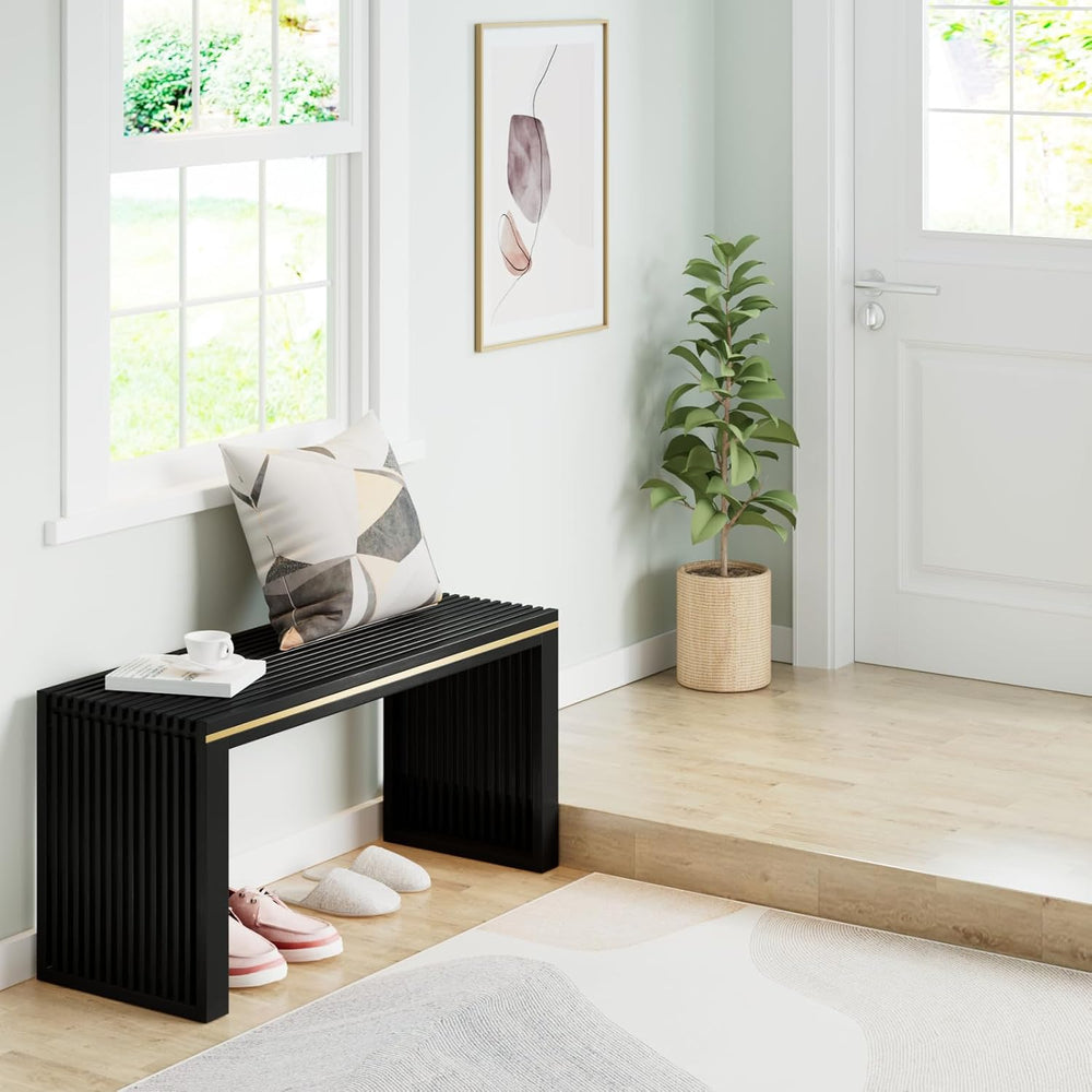 APRTAT Bamboo Dining Bench Indoor Long Entryway Shoe Rack Benchs,Outdoor Mode...