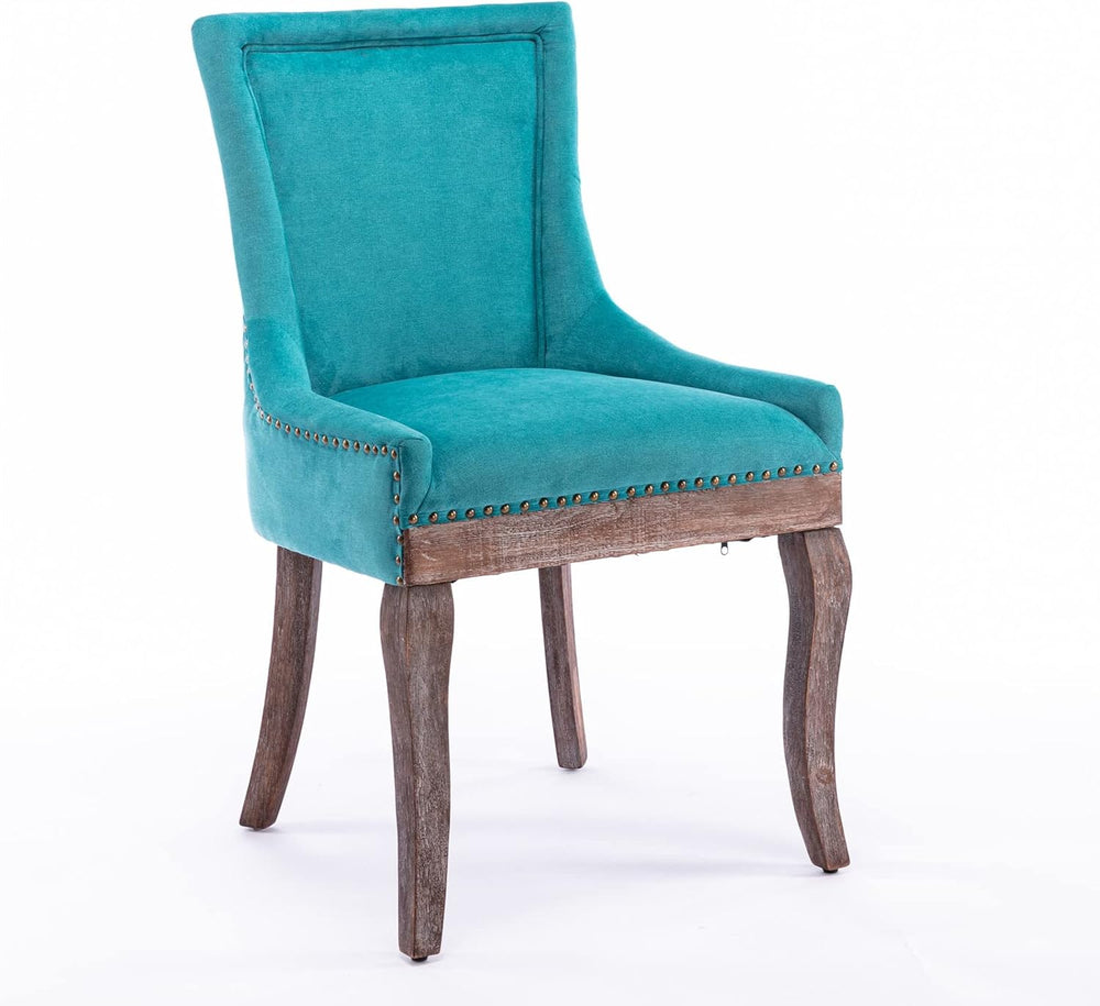 Ball & Cast Mid-Century Upholstered Dining Chairs Set of 2, Thickened Fab...