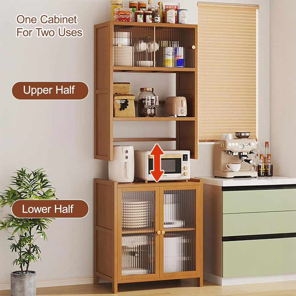 Wide Pantry Storage Cabinet, Pantry Storage Cabinet with Doors, Freestanding ...