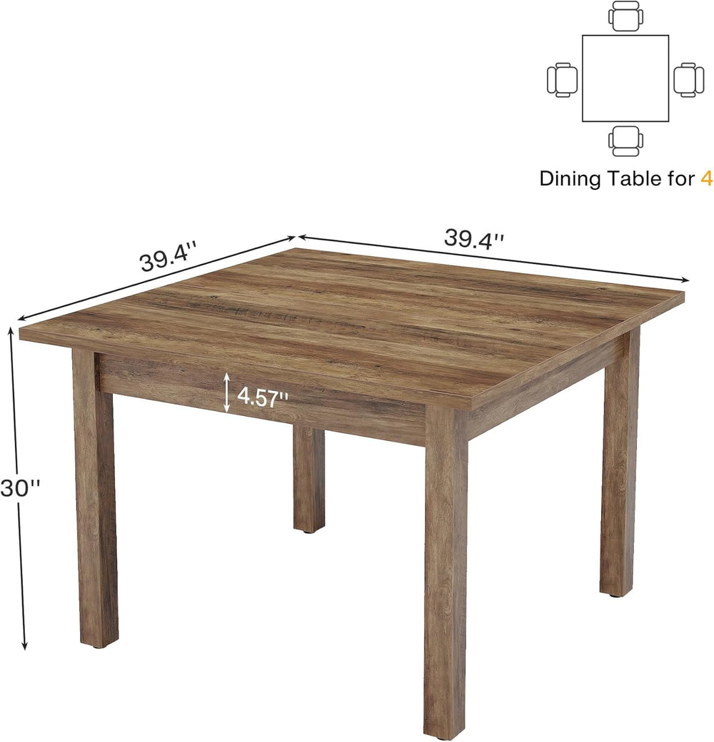 Tribesigns Wood Dining Table Modern Kitchen Table for Dining Room Living Room...