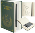 Large Decorative Book Safe with Combination Lock, 10.82"×7.67"×1.77" Hidden Storage Diversion Box for Cash, Phone, Passport, Valuables – Home Office Bookshelf, Evergreen Stories