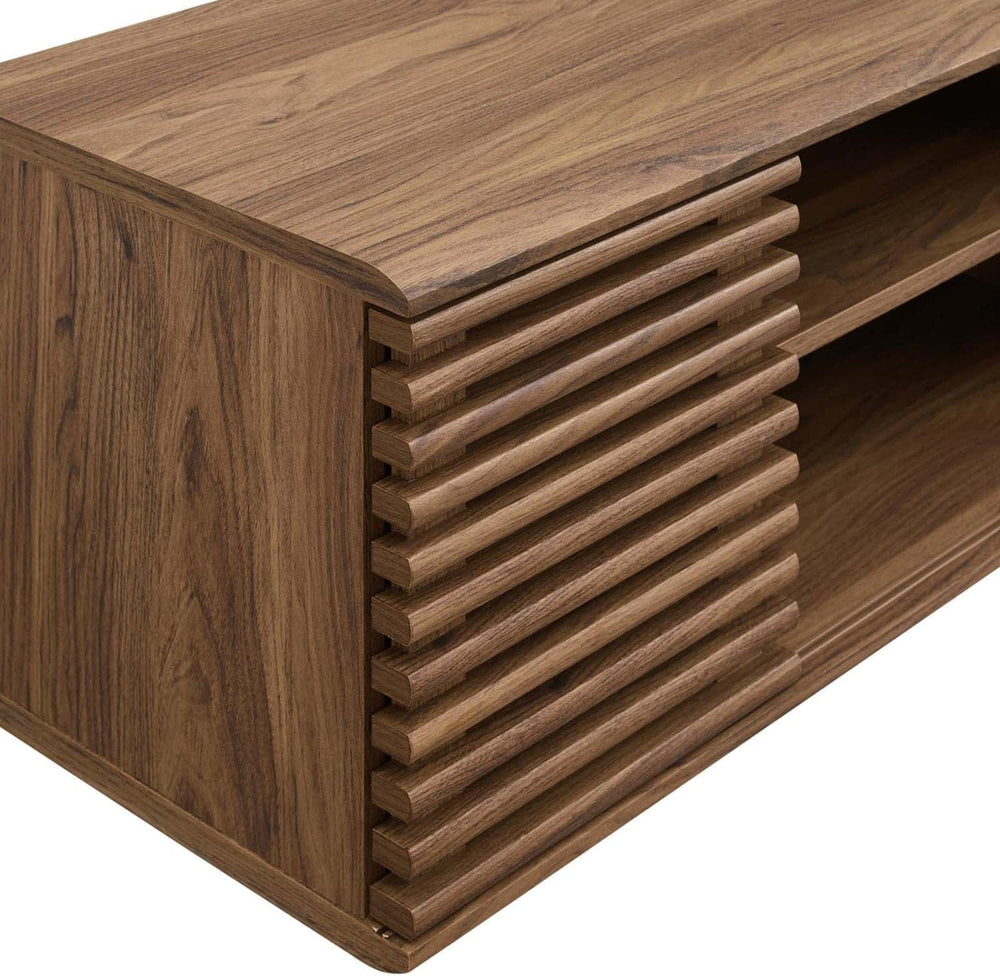 Modway Render 46" Mid-Century Modern Wall Mount Media Console TV Stand, ...