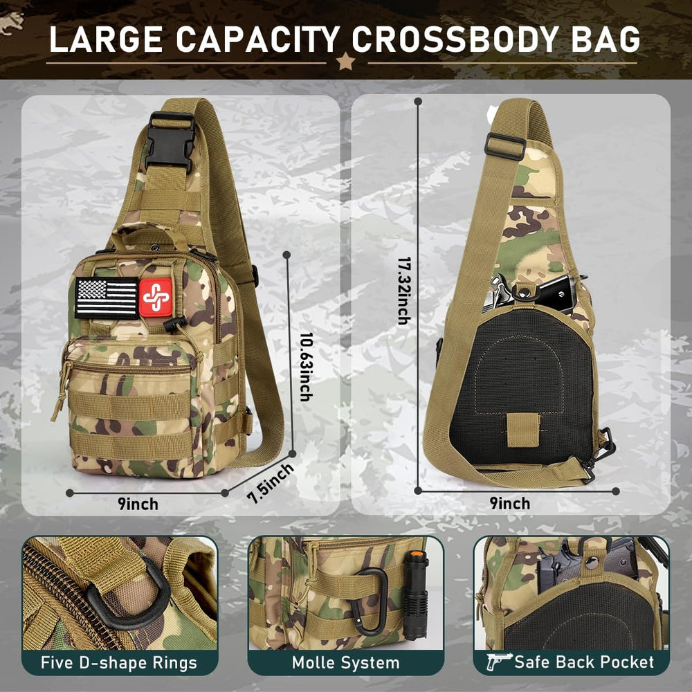 Survival Kit, 262Pcs Survival Gear and Supplies with First Aid Kit Pouch and ...