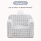Delta Children Checkered Cozee Chair, Grey
