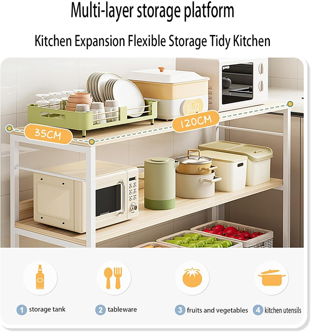 Kitchen Shelf, Floor-Standing Shelf, Shelf, Countertop Kitchen, Multi-Layer L...