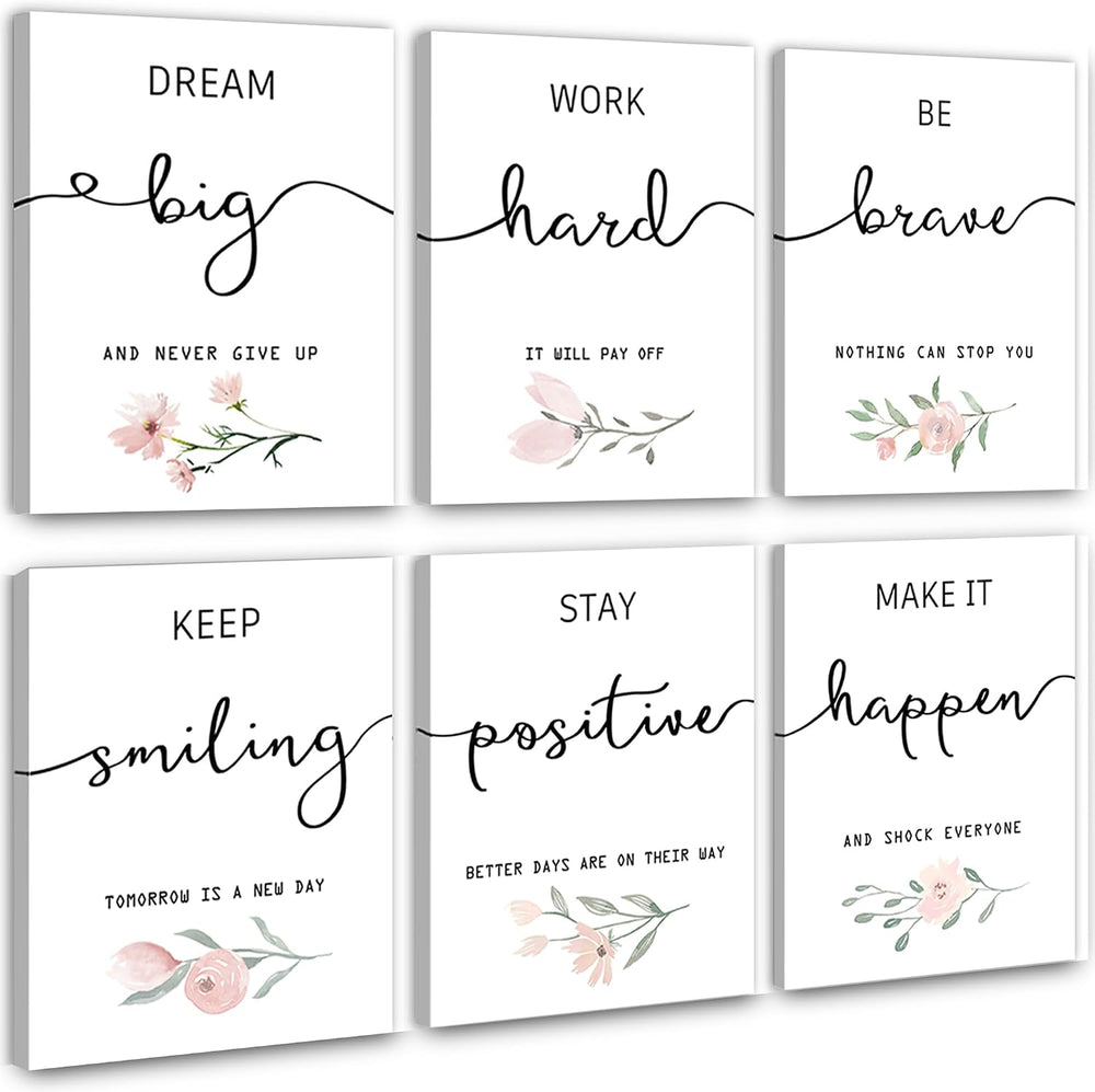 Inspirational Wall Art for Bedroom, Motivational Office Wall Art Decor, Frame...